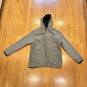 Betabrand Wool Houndstooth Hoodie Jacket – Size M – Lined